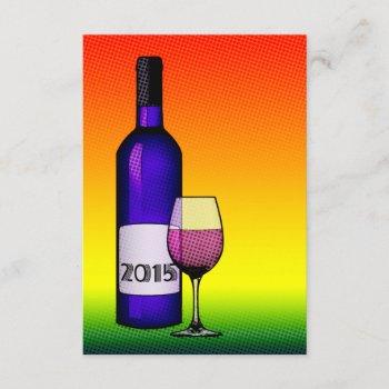 2015 celebration wine invitation