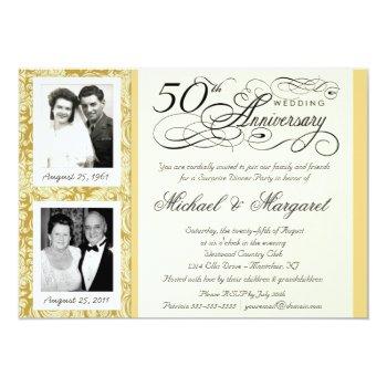 Small 50th Anniversary Fancy 2 Photo  - Large Front View
