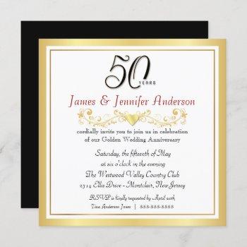 Small 50th Wedding Anniversary Party Gold Front View