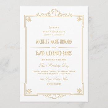 Small Art Deco Style Wedding Front View