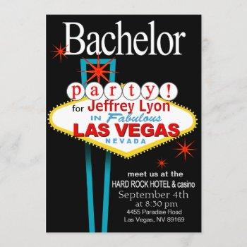 bachelor party in las vegas invitation