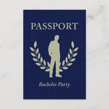 Small Bachelor Party Passport Front View