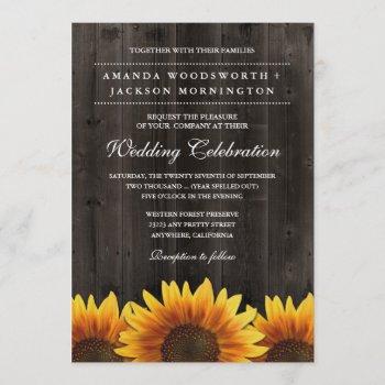 Small Barn Wood + Rustic Sunflower Wedding Front View
