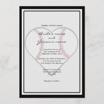 Small Baseball Theme Wedding Front View