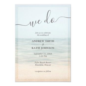 Small Beach Front Vintage Hawaiian Wedding Front View