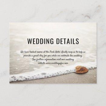Small Beach Waves Wedding Details Front View