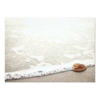 Small Beach Waves Wedding Save The Date Back View