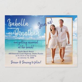 Small Beautiful Beach Wedding | Upload Your Photo Front View