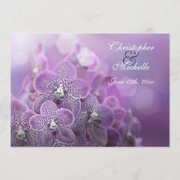 Small Beautiful Violet Orchids Flower Wedding Front View