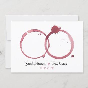Small Beautiful Wine Stains Wedding Front View