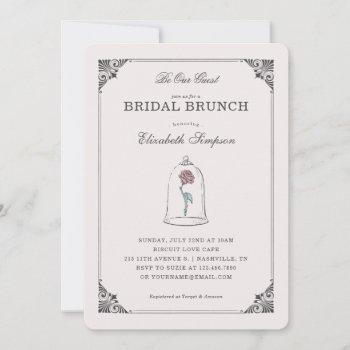 beauty and the beast | enchanted bridal brunch invitation