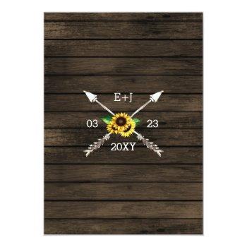 Small Blooming Sunflowers Antlers Country Chic Wedding Back View