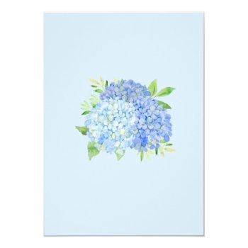 Small Blue Hydrangea Greenery Floral Wedding Back View