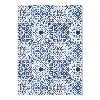 Small Blue Spanish Tiles Wedding Back View