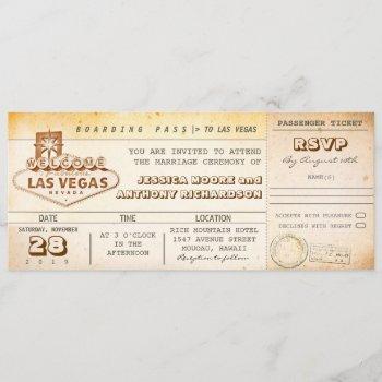 boarding pass wedding tickets-invitation las vegas invitation