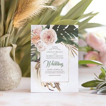 Small Boho Tropical Floral Desert Wedding Front View
