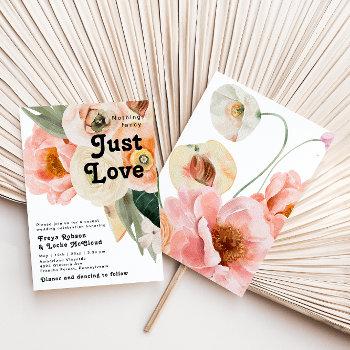 Small Bold Colorful Floral | Nothing Fancy Wedding Front View