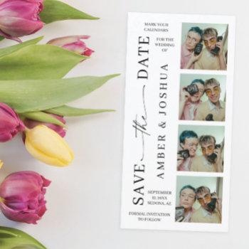 Small Bookmark Photo Booth Unique Save The Date Front View