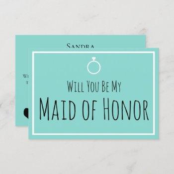 bride & bridesmaids be my maid honor shower party invitation