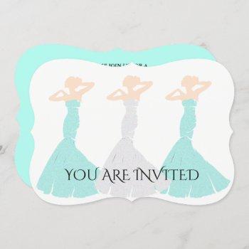Small Bride Co Mint Green Be My Bridesmaid Baby Party Front View