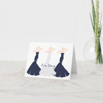 bride & co navy blue be my bridesmaid shower party invitation