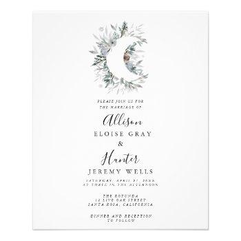 Small Budget Celestial Wedding  Flyer Front View