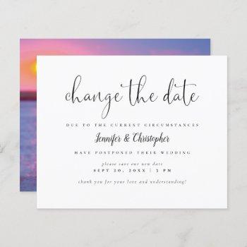 budget change the date b&w wedding postponement