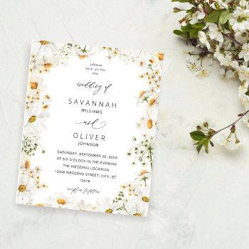 budget daisy white floral flyer