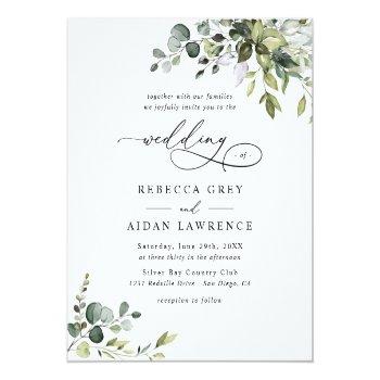 Small Budget Elegant Rustic Greenery Wedding Front View