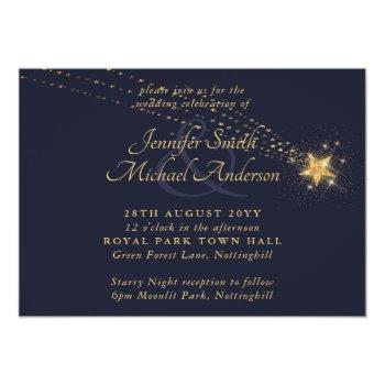 Small Budget Flyer Paper Starry Night Wedding Front View