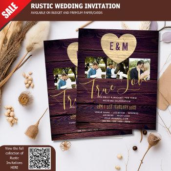 Small Budget Rustic Photo Collage Wedding Front View