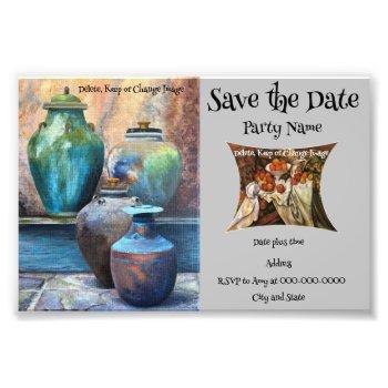Small Budget Save The Date Party  Photo Print Front View
