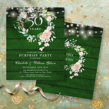 budget surprise party 50th anniversary rustic