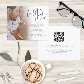 Small Budget We Do Photo Qr Code Wedding Front View