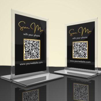 Small Business | Wedding Qr Code Table Card Front View