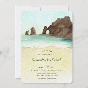 cabo san lucas | el arco | destination wedding  invitation