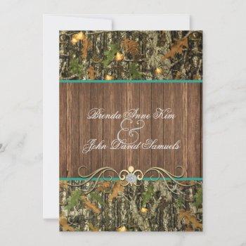 Small Camo Rustic Wedding Front View
