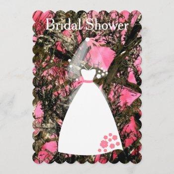 camouflage bridal shower invitation