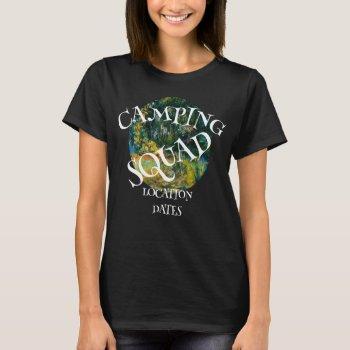 Small Camping Squad 2037 2038 2039 2040 2041 2042 2043 T-shirt Front View