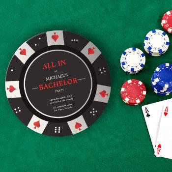 Small Casino Las Vegas Poker Chip Bachelor Party Front View