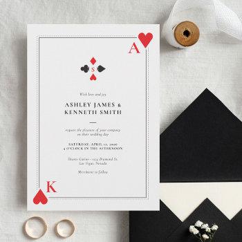 casino wedding invite