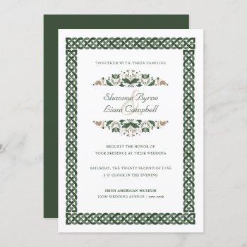 Small Celtic Knot | Modern Floral Irish Wedding Front View