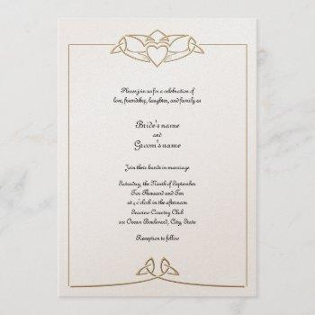 celtic wedding invitation