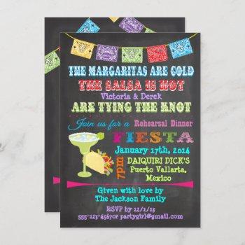 Small Chalkboard Mexican Fiesta With Photo Back Front View
