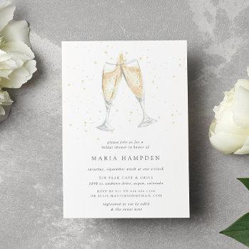 champagne toast | bridal shower invitation