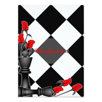 Small Chess And Roses Gothic Wedding Front View