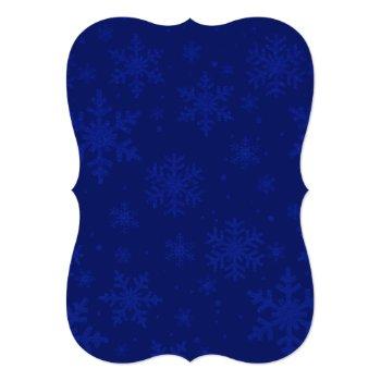 Small Chic Blue Jeweled Snowflake Wedding Back View