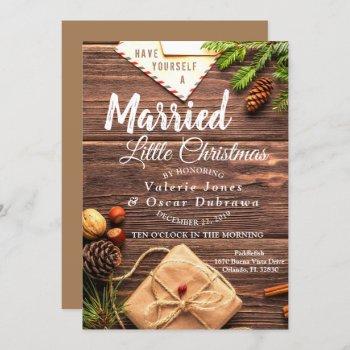christmas wedding invitation