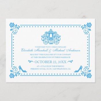 cinderella wedding | carriage & flowers invitation