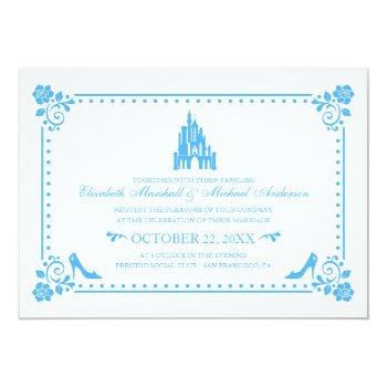 Small Cinderella Wedding | Castle & Flowers Front View